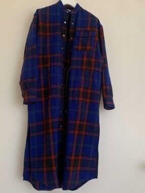 Joyrich Blue and Red Plaid Snap Button Jacket RARE
